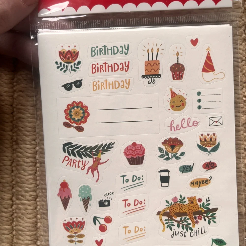 🎉Floral Journal Planner Sticker Set — 5 Sticker Sheets